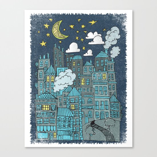 LULLABY TOWN Canvas Print