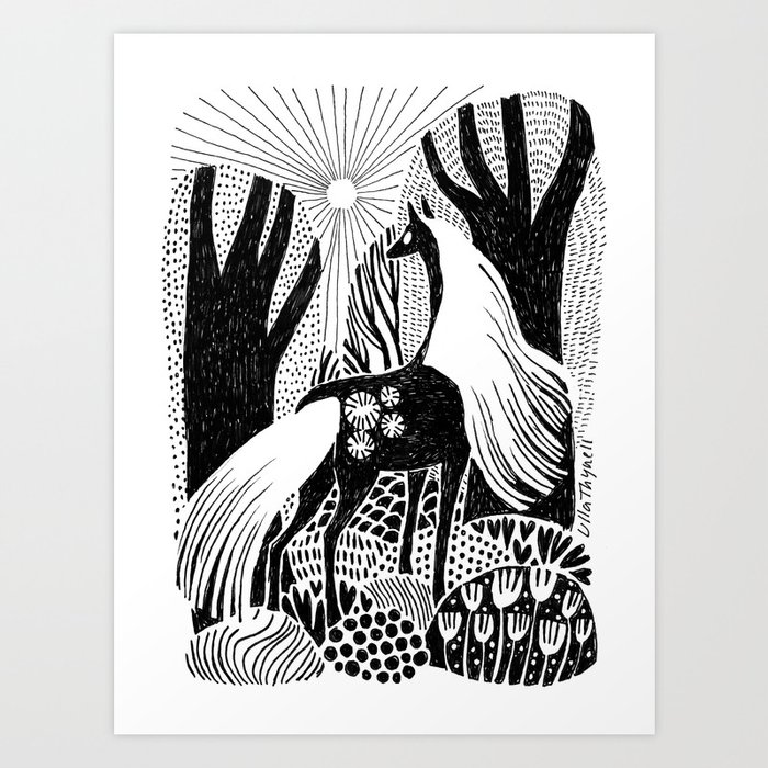 Sunrise Art Print by Ulla Thynell | Society6