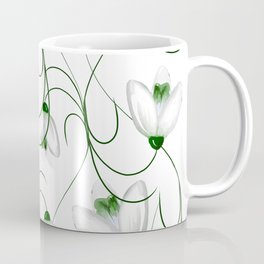 Snowdrops flower spring pattern Coffee Mug