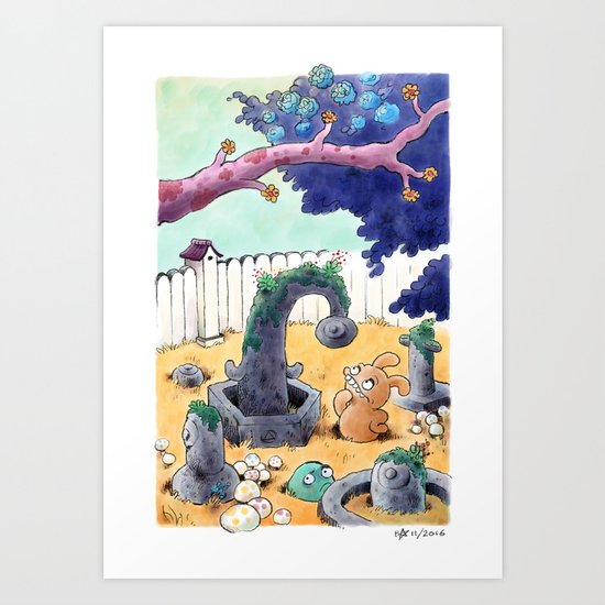 Tobias and Jube and Eyes Art Print