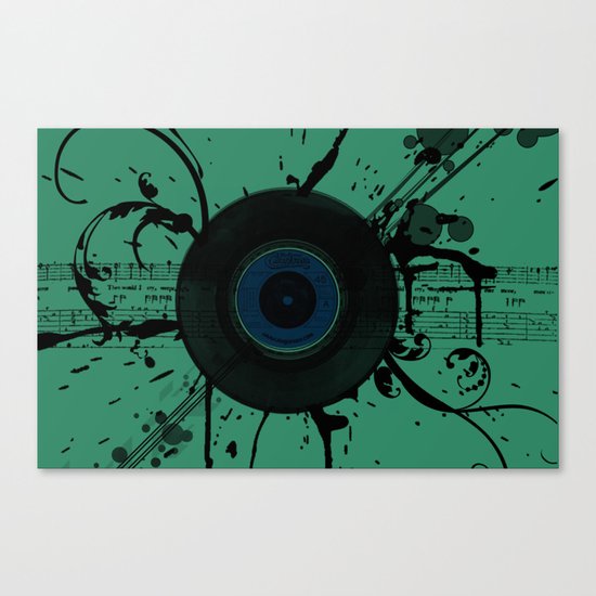 Vintage Vinyl Canvas Print