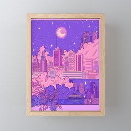 Pink City Framed Mini Art Print
