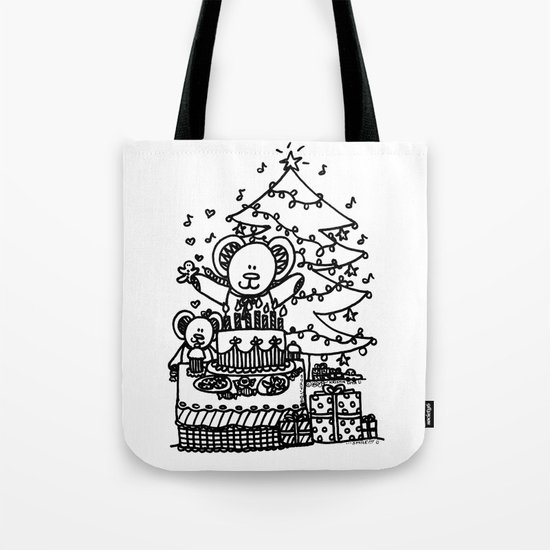 Christmas Party Bears! Tote Bag