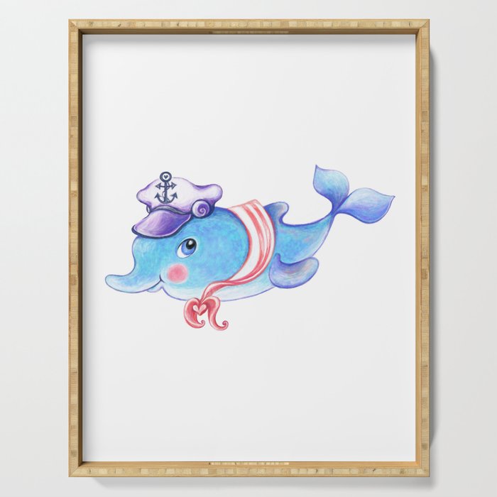 Cute Dolphin Baby Serving Tray