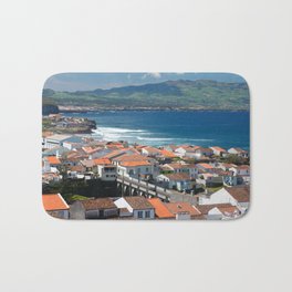 Sao Miguel island Bath Mat | Rooftops, Saomiguel, Ribeiragrande, Community, Travel, Viewfromabove, Coast, Islands, Azores, Island 