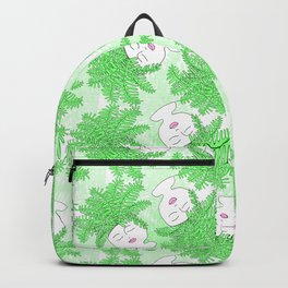 Fern-tastic Girls in Neon Green Backpack