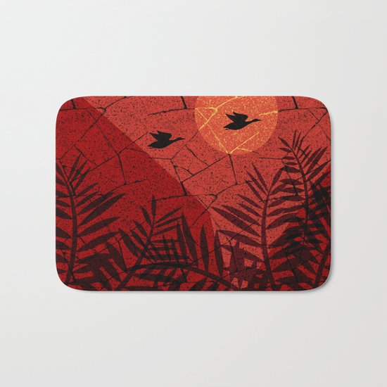 beautiful sunset. Bath Mat