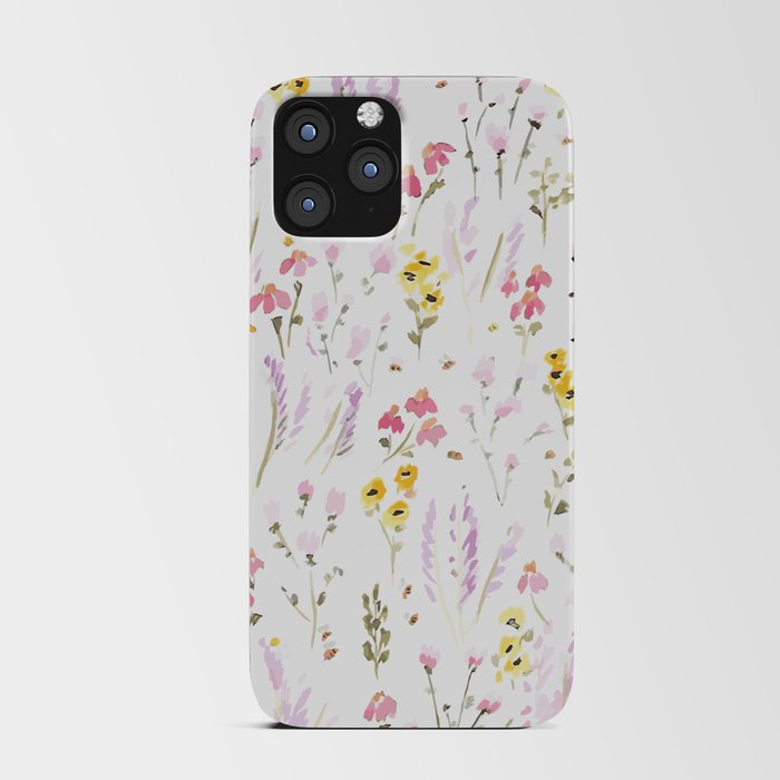 Wild Flower Pattern iPhone Card Case