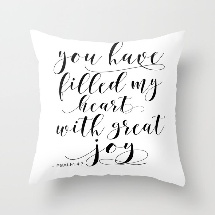 Scripture store throw pillows