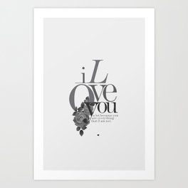 You Complete Me II - LOVE #society6 #love #buyart Art Print