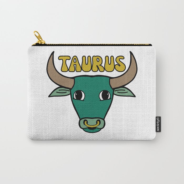 Taurus Zodiac Sign - Bull - Astrology  Carry-All Pouch