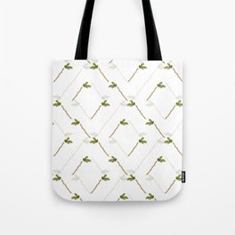 Vintage Fig Botanical Pattern on White (X14X 001) Tote Bag