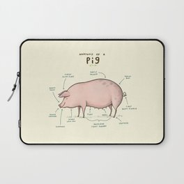 Anatomy of a Pig Laptop Sleeve