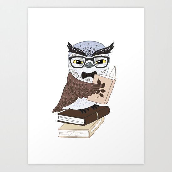 Professor Owl Art Print