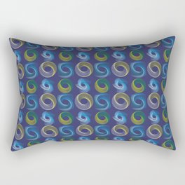 Gradient Line Art Pattern Rectangular Pillow