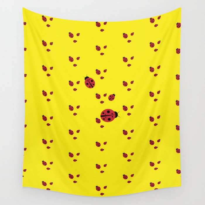Lady-pattern-bug Wall Tapestry