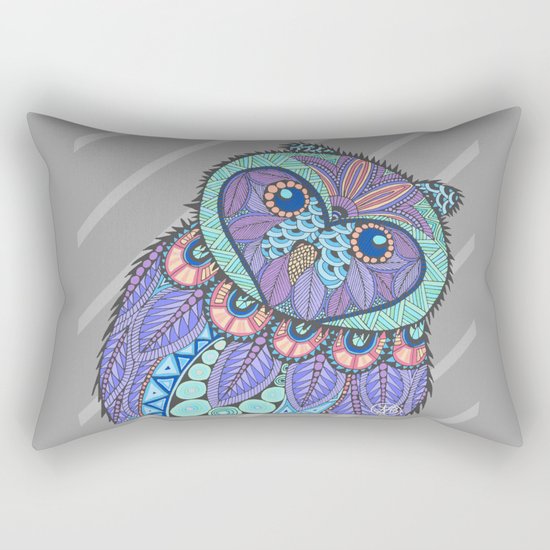 Spring Owl Rectangular Pillow