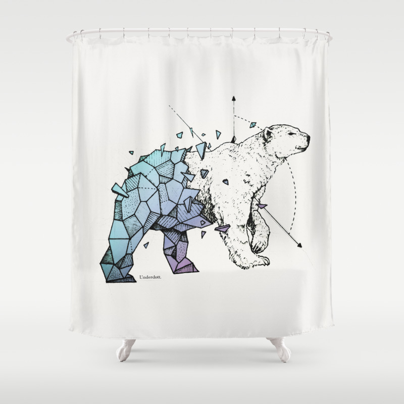 Polar Bear Shower Curtain By Underdott Society6