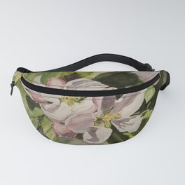 Apple Blossom Watercolour Painting Fanny Pack