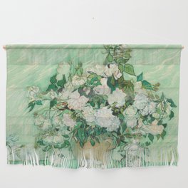 Vincent van Gogh "White Roses in a Vase" Wall Hanging
