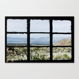 Window on Palm Springs Canvas Print