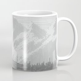 Pixel Art Black & White Landscape Coffee Mug