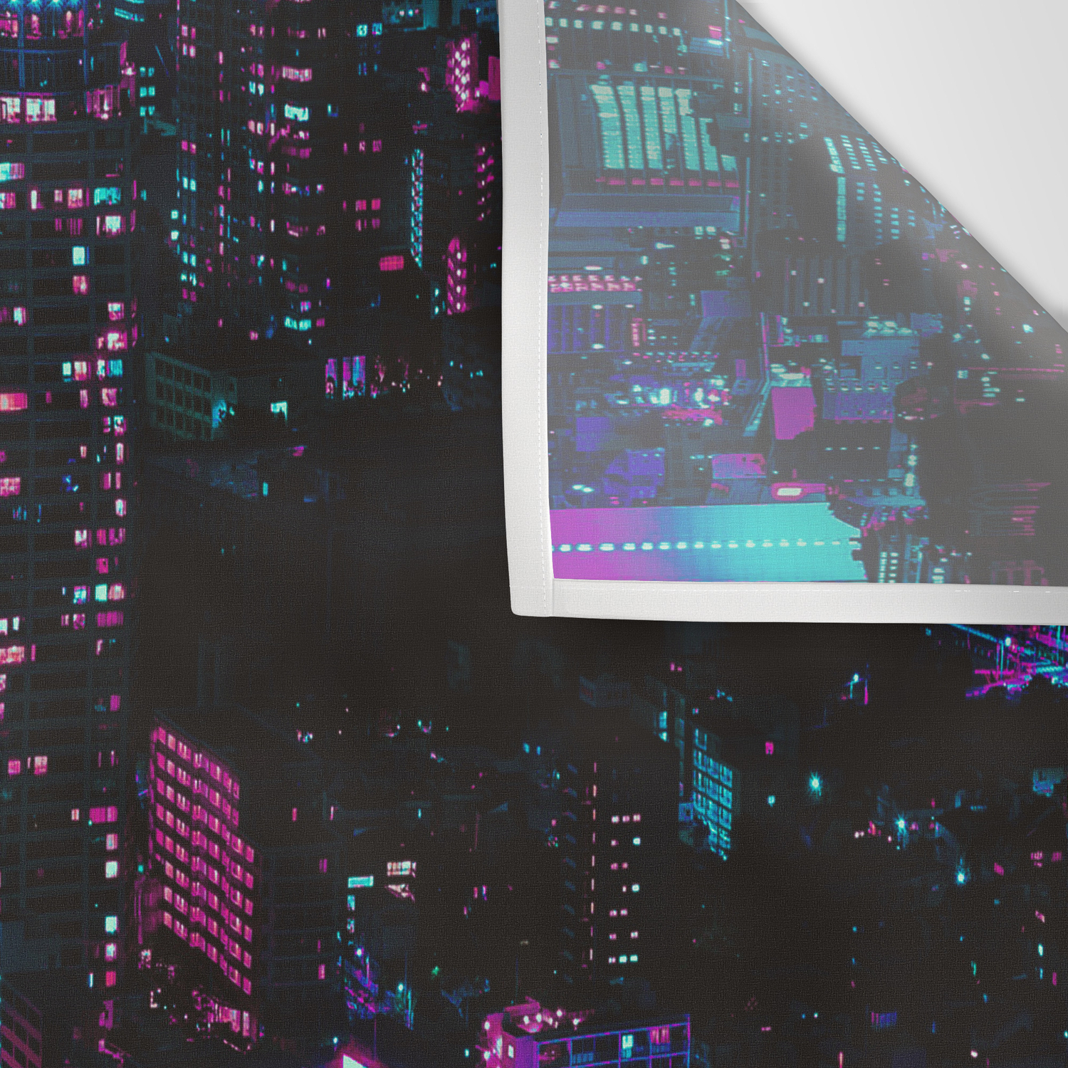 Cyberpunk Vaporwave City Wall Tapestry By Abstraction World Society6