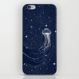 starry jellyfish iPhone Skin