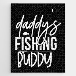 Daddy's Fishing Buddy Cute Kids Hobby Jigsaw Puzzle