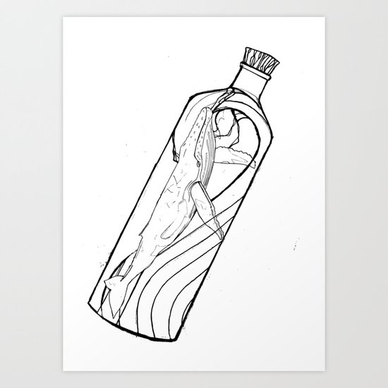 If I Could Save Time In A Bottle Art Print By Laurahelsbyart Society6