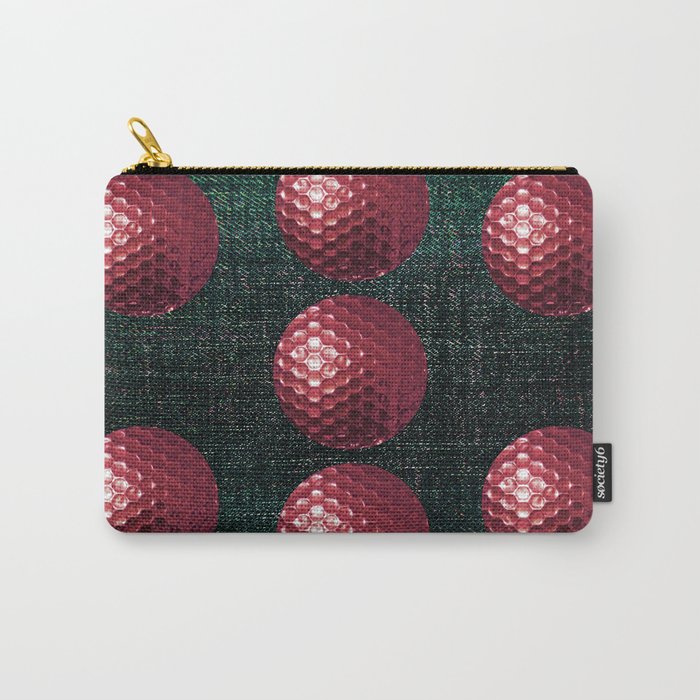 PURPLE GOLF BALLS Carry-All Pouch
