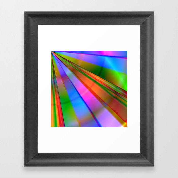 Rainbow Point Framed Art Print