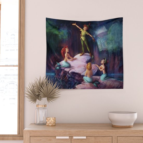 The Mermaid Lagoon Peter Pan Wall Tapestry By Glimpen Society6