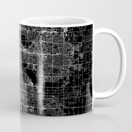 Fresno Black Map Coffee Mug