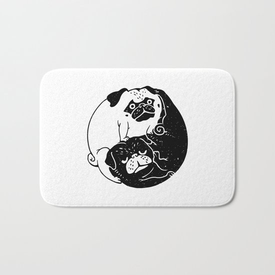 The Tao of Pug Bath Mat