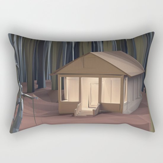 Cabin in the Woods Rectangular Pillow