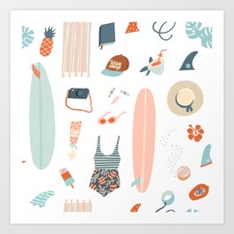 Summer kit Art Print