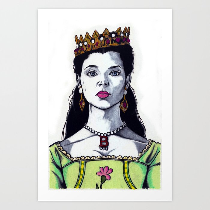 Anne Boleyn The Tudors Tv Character Art Print Natalie Dormer