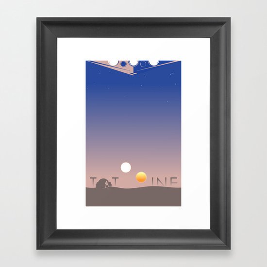 TATOOINE Framed Art Print