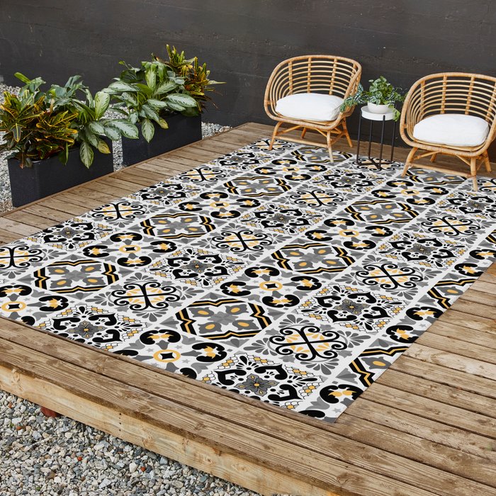 Mediterranean Tiles Design Nº2 Outdoor Rug by Mololom