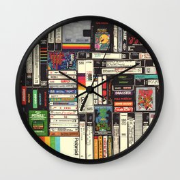 Cassettes, VHS & Video Games Wall Clock