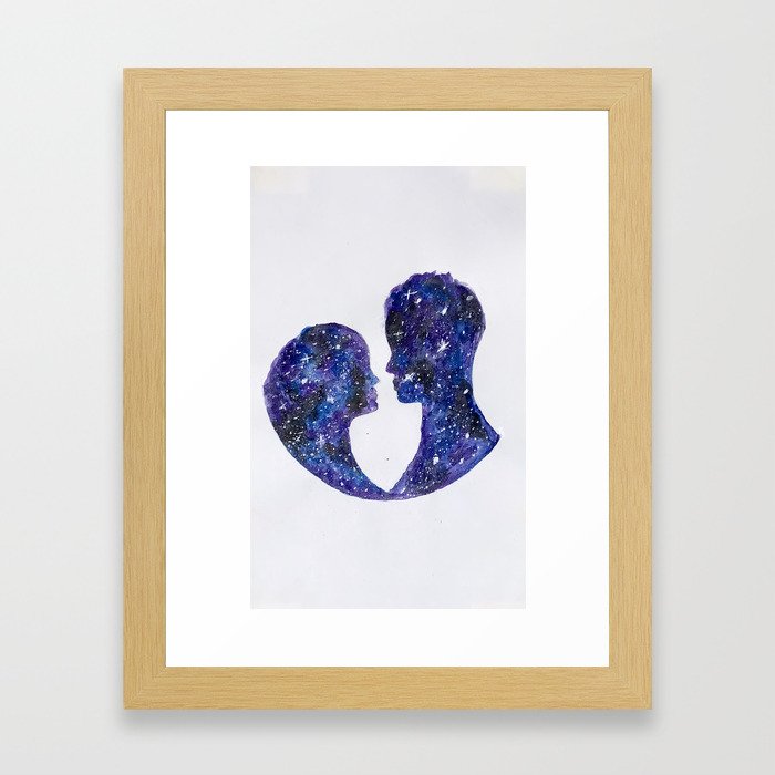 Galactic Love Framed Art Print