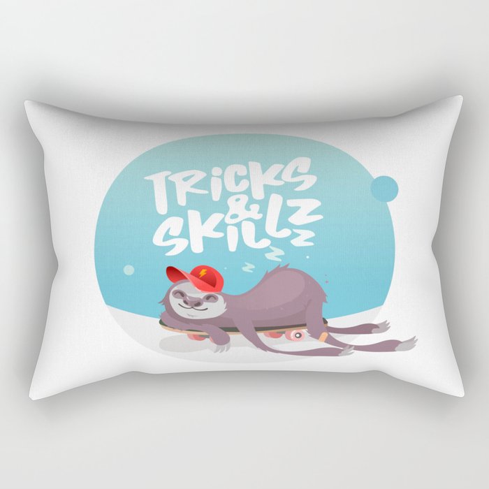 Skater Sloth - Tricks and skillz! Rectangular Pillow