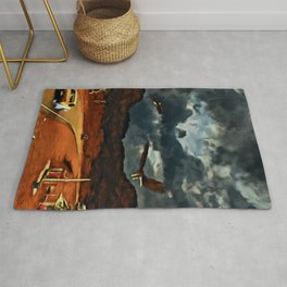 ROAD WARRIOR Rug | Painting, Digital, Cars, Car, Outback, Musclecars, Road, Stormy, Auto, Eagle 