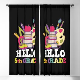 Hello 5th Grade Back To School Blackout Curtain