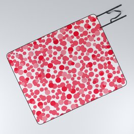 Red and pink spots Picnic Blanket