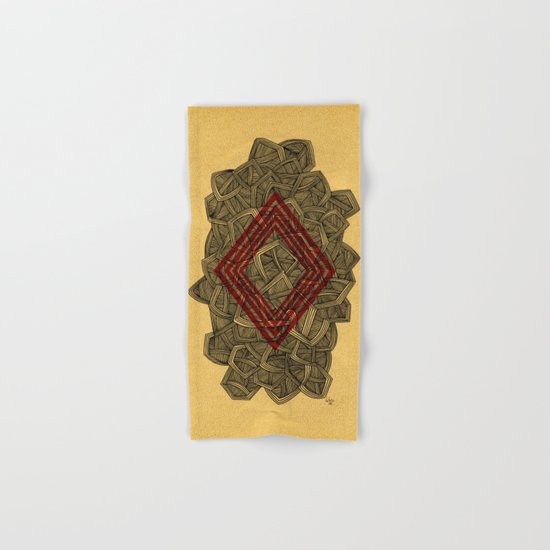 - lines of diamonds - Hand & Bath Towel