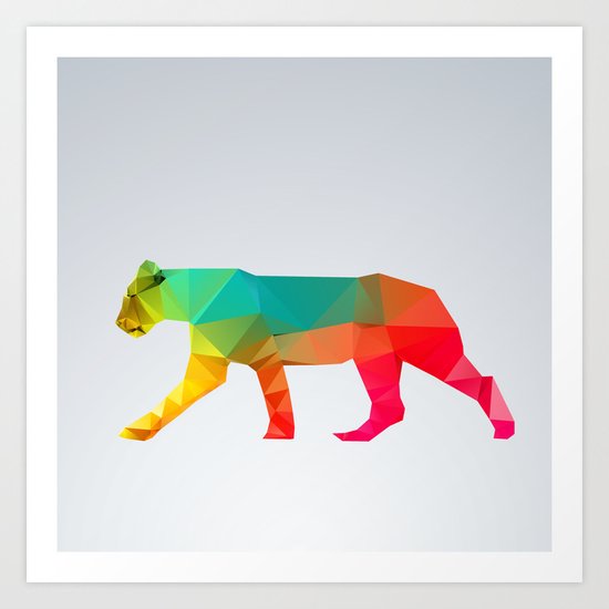 Glass Animal Series - Lioness Art Print