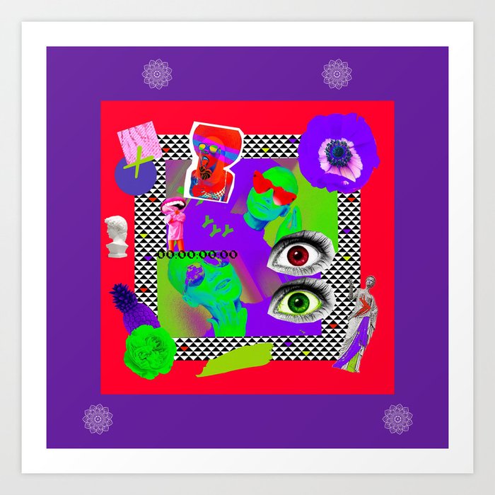 Eyes Object map Art Print