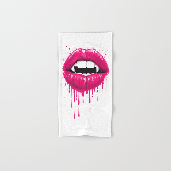 vampire lips Hand & Bath Towel